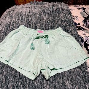 Lilly Pulitzer Mint Green Linen shorts